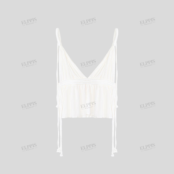 Handwoven rope camisole dress