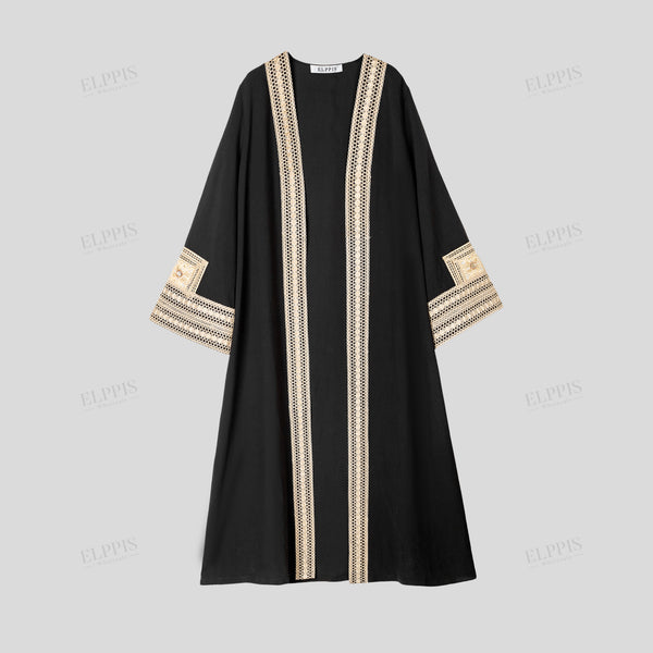 Webbing Patchwork Coat
